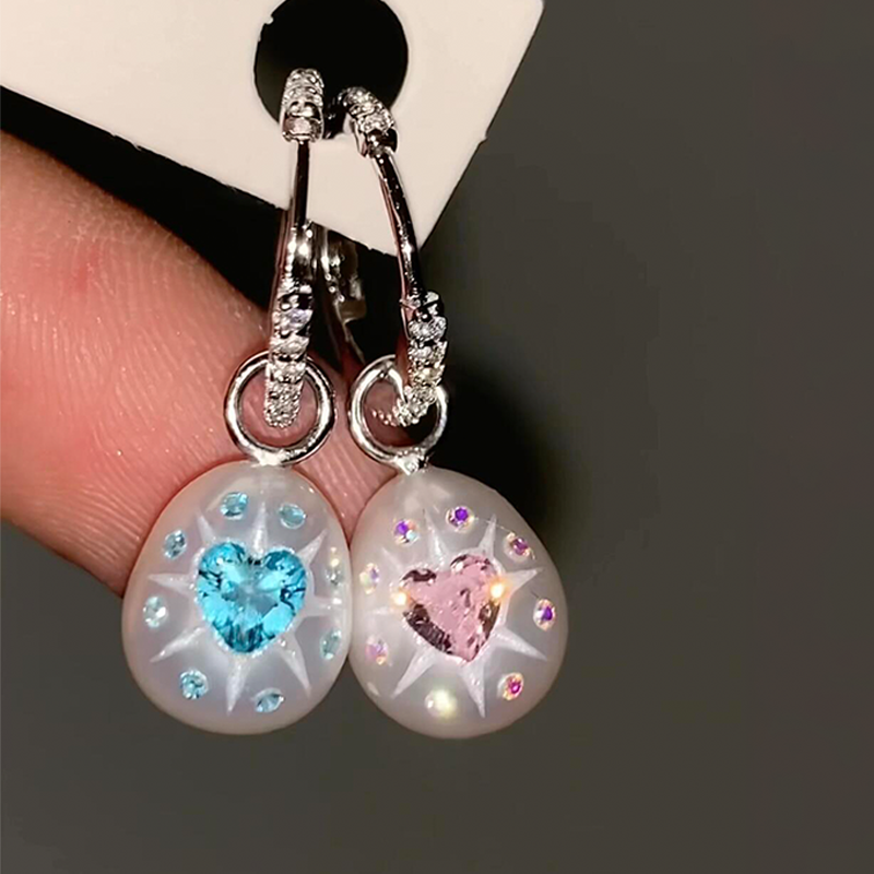 Colorful Star Wishing Egg Earrings 2