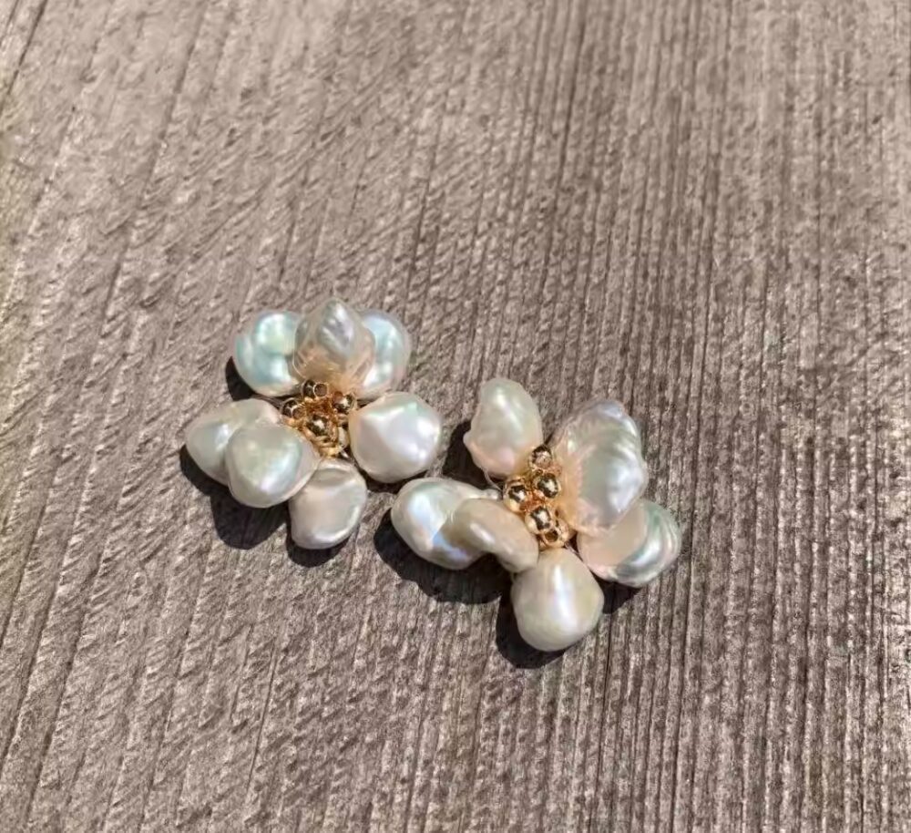 Natural Baroque Petal Pearls 3
