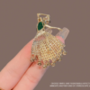 Ballet Dancer Rhinestone Brooch3