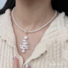Baroque Christmas Tree Pearl Pendant5