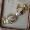 Colorful fish baroque pearl pendant 1