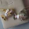 Colorful fish baroque pearl pendant 2