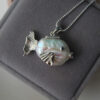 Colorful fish baroque pearl pendant 4