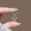 Delicate Ocean Jellyfish Brooch