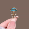 Delicate Ocean Jellyfish Brooch1