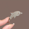 Dreamy Blue Crystal Dolphin Brooch3
