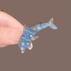 Dreamy Blue Crystal Dolphin Brooch5