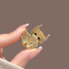 Enamel Painted Owl Brooch2