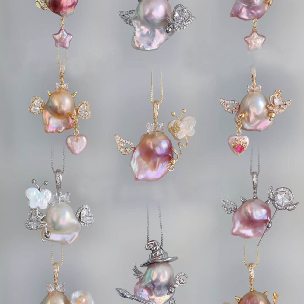 FairyElf Baroque Pearl Pendant 14