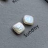 Free form Baroque Pearl Stud Earrings8