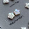 Free form Baroque Pearl Stud Earrings9