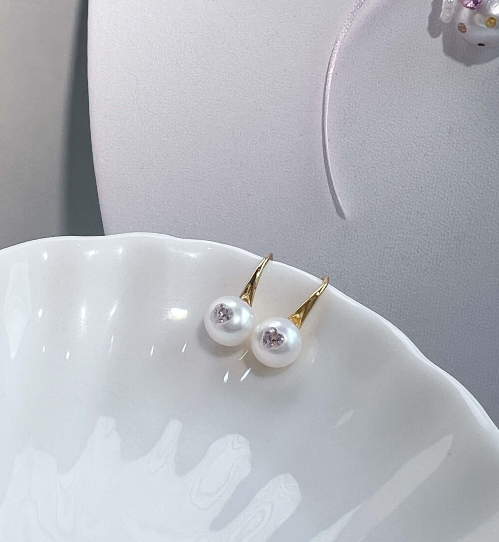 Petite heart drop earrings3 scaled