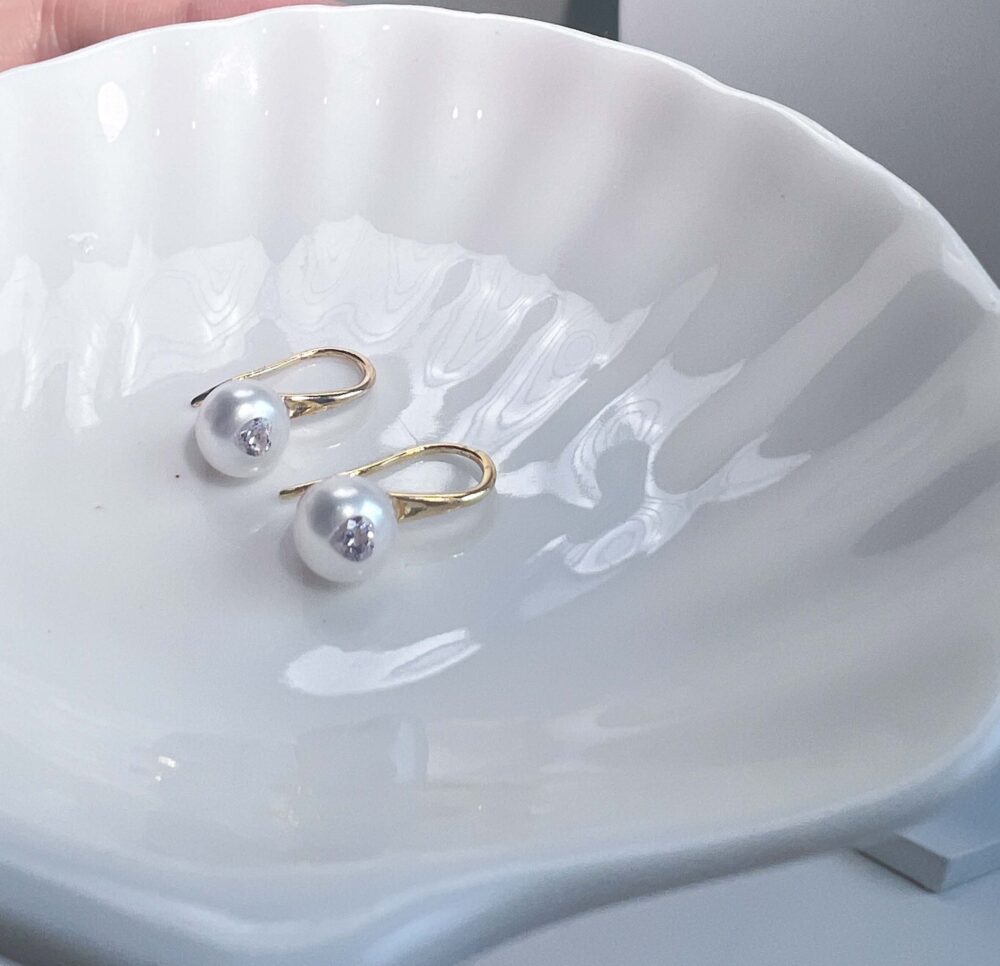 Petite heart drop earrings5 scaled