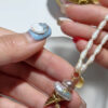 Sweet Summer Ice Cream Baroque Pearl Pendant3