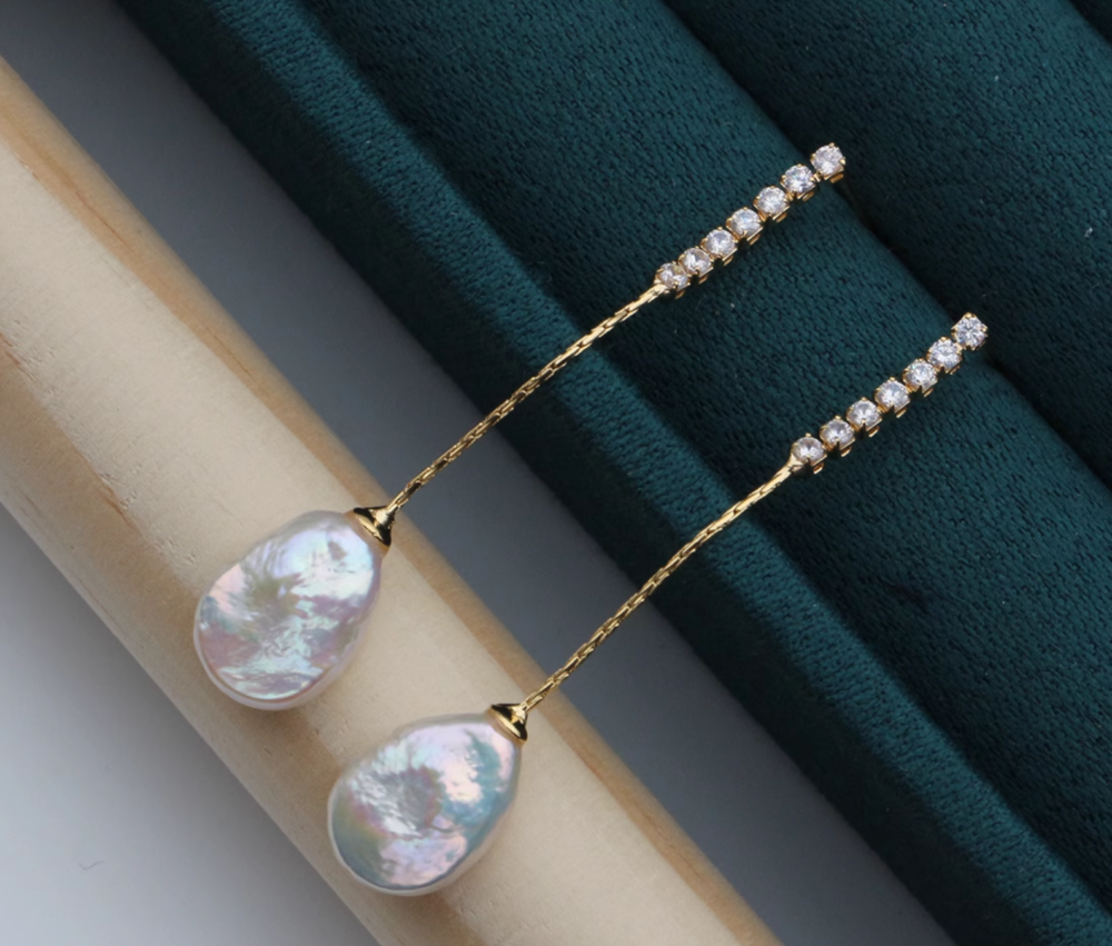 Baroque Style Long Fringe Earrings3