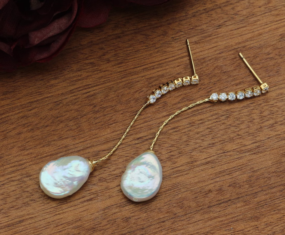 Baroque Style Long Fringe Earrings5